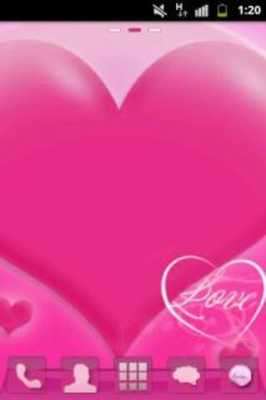 Play GO Launcher EX Theme Love Pink 