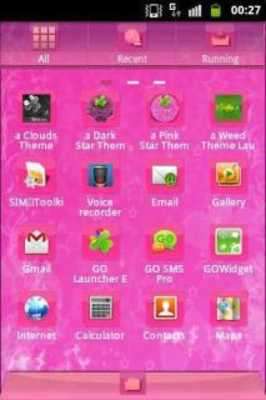 Play GO Launcher Pink Sweet Theme 
