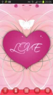 Play GO Launcher Theme Romantic 