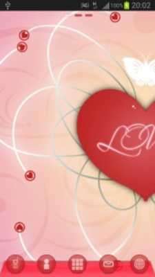 Play GO Launcher Theme Romantic 