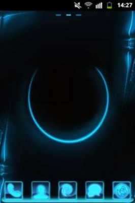 Play GO Launcher Themes Neon Blue 