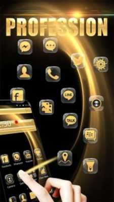 Play Gold Black Neat Icons 