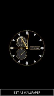 Play Gold Diamond Deluxe Clock 