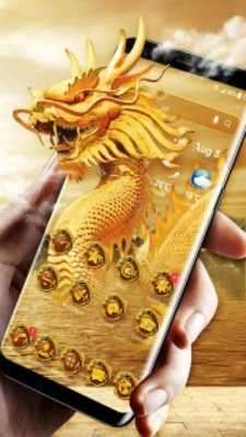 Play Golden Chinese dragon style launcher 