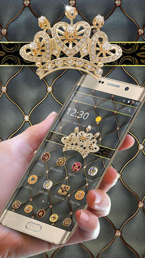 Play APK Golden Diamond Crown Theme  and enjoy Golden Diamond Crown Theme with UptoPlay golden.luxury.crown.royal.gold