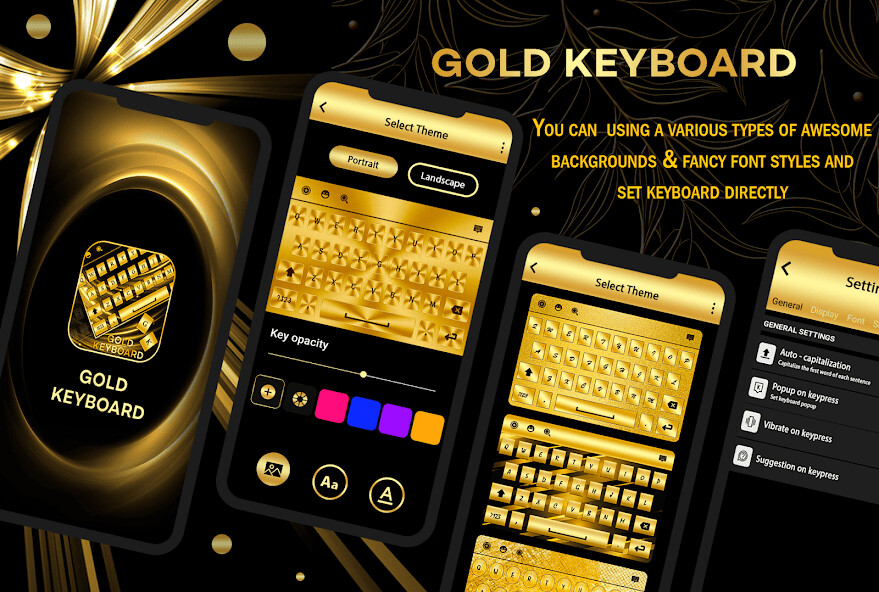Play APK Gold Keyboard  and enjoy Gold Keyboard with UptoPlay com.mbgames.wasla