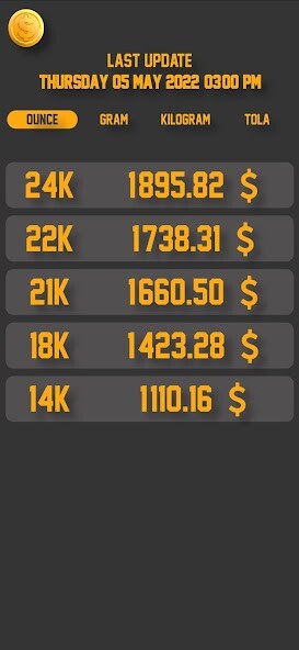 Play Gold Price Live 