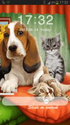 Play Go Locker Theme dog cats 