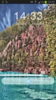 Play GO Locker Theme lake mountains 
