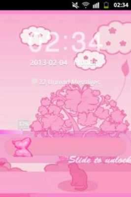 Play GO Locker Theme Pink Cat 