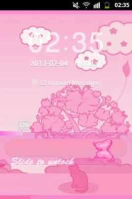 Play GO Locker Theme Pink Cat 