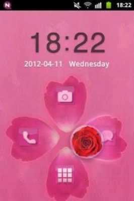 Play GO Locker Theme Pink Cute Rose 