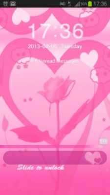 Play GO Locker Theme Pink Valentine 