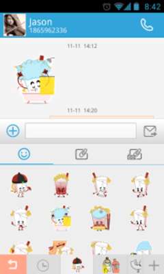 Play GO SMS Pro Chowmein Sticker 