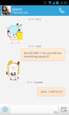 Play GO SMS Pro Chowmein Sticker 