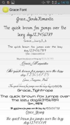 Play Grace Font Flipfont Free 