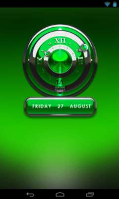 Play Green S Analog Clock Widget  Play Green S Analog Clock Widget