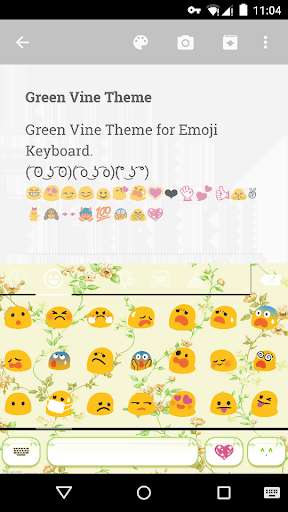 Play APK Green Vine Emoji Keyboard Skin  and enjoy Green Vine Emoji Keyboard Skin with UptoPlay emoji.keyboard.emoticonkeyboard