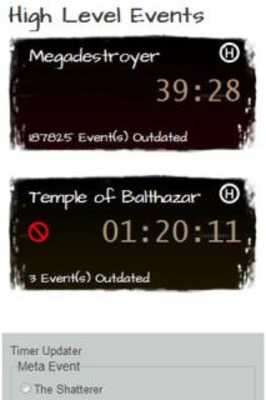 Play Guild Wars Temple Dragon Timer 
