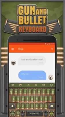 Play Gun and Bullet Keyboard Theme for Snapchat 