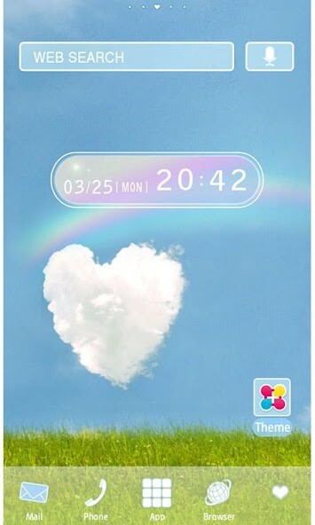 Play APK HAPPY RAINBOW Wallpaper Theme  and enjoy HAPPY RAINBOW Wallpaper Theme with UptoPlay jp.co.a_tm.android.plus_happy_rainbow