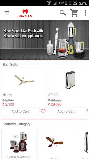 Play APK Havells eStore  and enjoy Havells eStore with UptoPlay com.havells.mcommerce