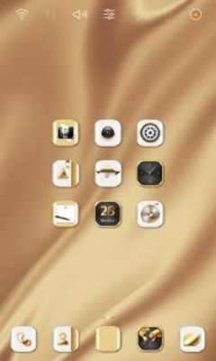Play HD Gold Wallpaper theme 