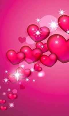 Play hearts pink wallpaper Play hearts pink wallpaper