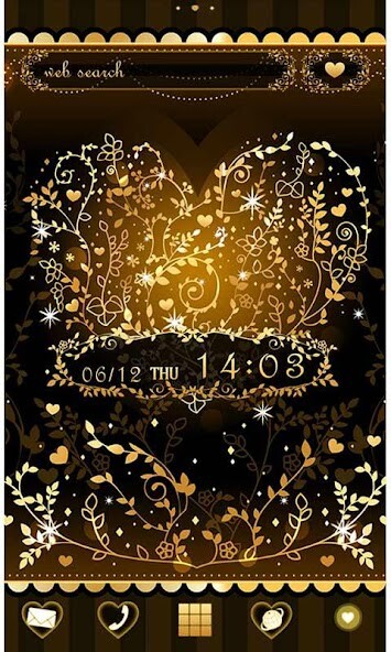 Play APK Heart Theme-Golden Vines-  and enjoy Heart Theme-Golden Vines- with UptoPlay jp.co.a_tm.android.plus_twinkling_nightfall
