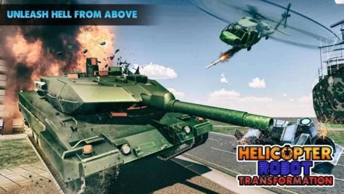 Play Helicopter Robot Transform 2018 – Robot War Game 