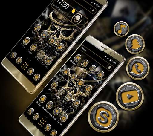Play APK Hell Cool Black Cranial Skull  and enjoy Hell Cool Black Cranial Skull with UptoPlay gambling.cool.skull.theme