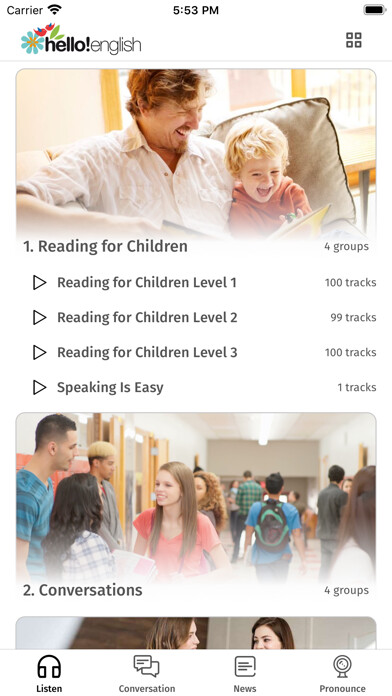 Play APK Hello English: Learn English  and enjoy Hello English: Learn English with UptoPlay com.vaikeo.learnenglish