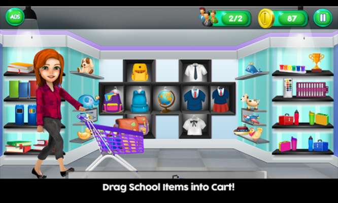 Play High School Book Store Cashier - Kids Game 