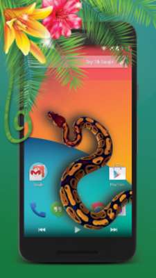 Play hissing snake on screen 