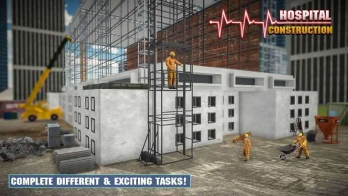 Play Hospital Building Construction Games City Builder 