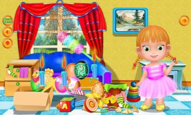 Play House cleaning easter games 