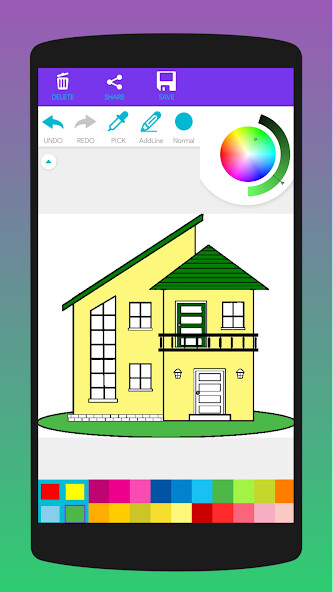 Play house coloring book 