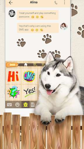 Play APK Husky Dog Emoji Keyboard  and enjoy Husky Dog Emoji Keyboard with UptoPlay emoji.keyboard.emoticonkeyboard
