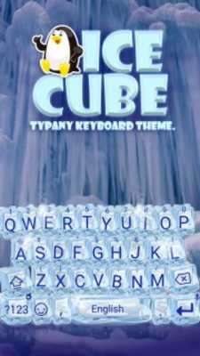 Play Ice Cube Theme&Emoji Keyboard 
