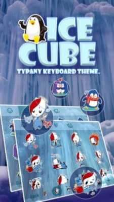 Play Ice Cube Theme&Emoji Keyboard 