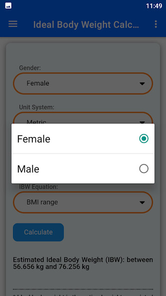 Play Ideal Body Weight Calculator Play Ideal Body Weight Calculator