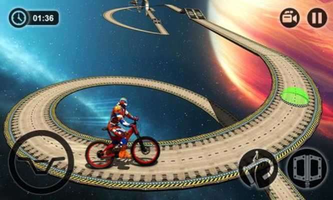 Play Impossible BMX Bicycle Superhero: Sky Tracks Rider 