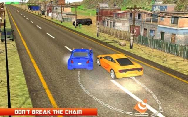Play Impossible chained cars crash: 3D break chain game 
