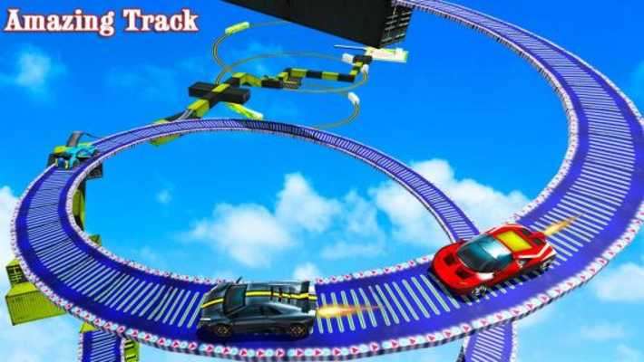 Play Impossible Extreme Track Car Stunts Racing 3D 