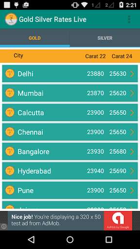 Play APK India Gold and Silver Rates  and enjoy India Gold and Silver Rates with UptoPlay testexternal.database