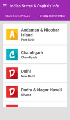 India States & Capitals Info online game with UptoPlay