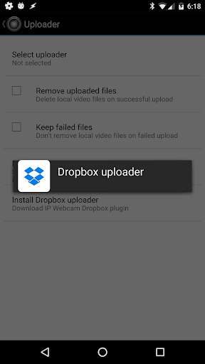 Play APK IP Webcam uploader for Dropbox  and enjoy IP Webcam uploader for Dropbox with UptoPlay com.pas.ipwebcamdb