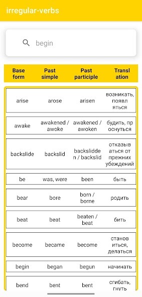 Play Irregular Verbs 
