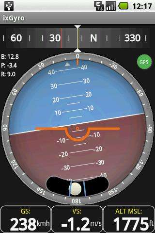 Play APK ixGyro Glass Cockpit Demo  and enjoy ixGyro Glass Cockpit Demo with UptoPlay com.ixellence.ixgyro.android.demo