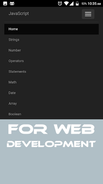 Play APK JavaScript Reference  and enjoy JavaScript Reference with UptoPlay com.maytech.jsref